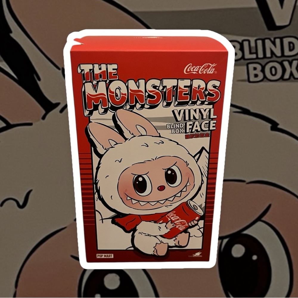 LABUBU BRAND NIB Coca Cola The Monsters Vinyl Box - Red and White